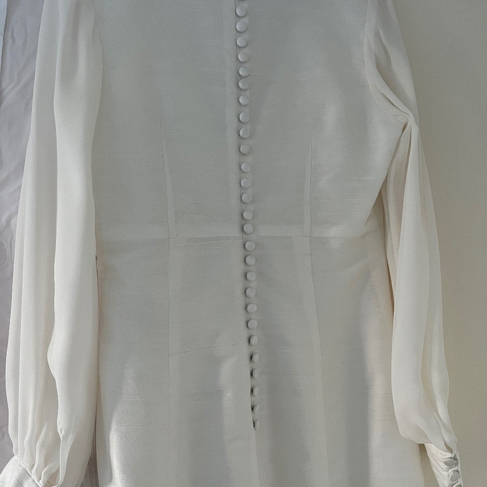 Silk timeless wedding dress